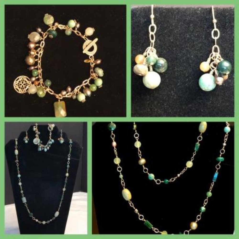 Stella & Dot Retired Go Green Gem Mix Combo
